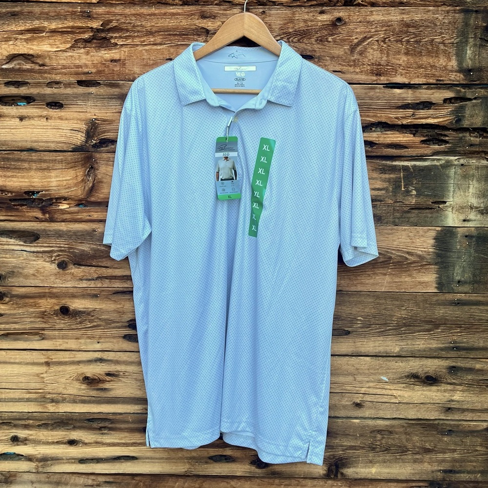 GREG NORMAN | Men's Gray Polo Shirt XL